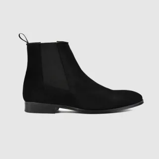 Chelseaboot JAHN suede black